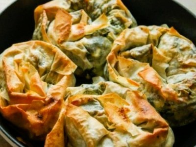 Στριφτάρια με σπανάκι